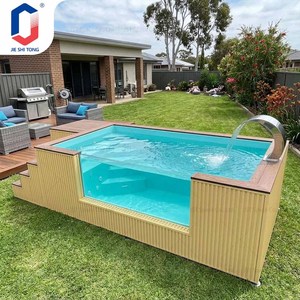 Piscina Personalizada OEM con Cubierta de WPC y Estructura de Fibra de Vidrio Acrílica para Villas, Hoteles y Resorts - Product Image 4