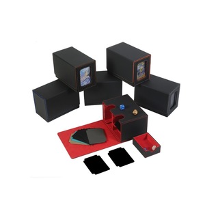 Boîte de rangement pour <span class=keywords><strong>cartes</strong></span> de jeu en cuir PU imperméable et léger, grande capacité, pour <span class=keywords><strong>cartes</strong></span> <span class=keywords><strong>Pokémon</strong></span> et jeux de société, vente en gros transfrontalière - Product Image 1