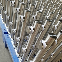 Système de garde-corps en acier inoxydable 304/316 avec verre feuilleté trempé pour clôture de piscine d'appartement, fabriqué à Foshan
