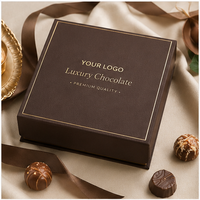 Luxuriöse Maßgefertigte Magnetische Schokoladen-Geschenkbox Starre Lebensmittelverpackungsbox mit Trenneinsatz für Pralinen Trüffel Desserts