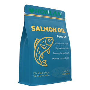 Délicieuse poudre de saumon pour chien, riche en oméga, Epa et Dha, pour la santé de la peau et du pelage - Product Image 1