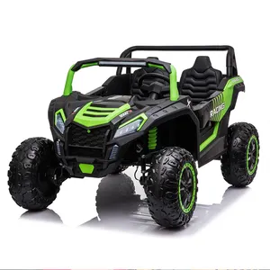 Wholesale 12 Volt ride on cars for toddlers rubber wheels kids MAX UTV child electric big car with two seats