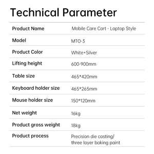 OEM fabbrica diretto di risparmio-spazio Mobile medicale dentale in metallo carrello con Scanner orale vassoio per uso ospedaliero o dentista - Product Image 4