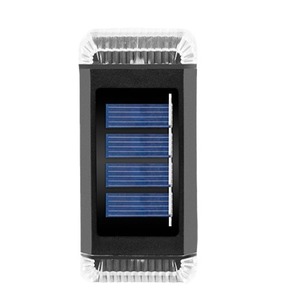 Lámpara Solar de Pared LED para Exteriores, Luz Blanca Cálida, RGB Colorida, Iluminación Continua de 6-12 Horas para Jardín, Villa, Patio - Product Image 1