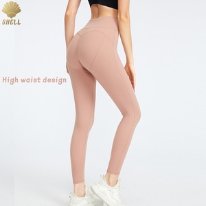 Luluxiyaya 2025 estate Fitness all'aperto <span class=keywords><strong>pantaloni</strong></span> a <span class=keywords><strong>vita</strong></span> alta <span class=keywords><strong>elastico</strong></span> morbido Outwear da Yoga Pant Legging donna - Product Image 3