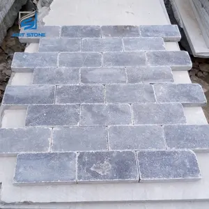 Fabricación de piedra adoquín gris Natural para entrada