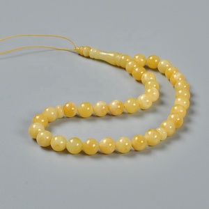 YS297 Certificato Tesbih Turco a 33 Perle, Rosario Islamico, Ciondolo Musulmano, <span class=keywords><strong>Collana</strong></span> di Preghiera Religiosa Autentica in <span class=keywords><strong>Ambra</strong></span> <span class=keywords><strong>Baltica</strong></span> Araba - Product Image 3
