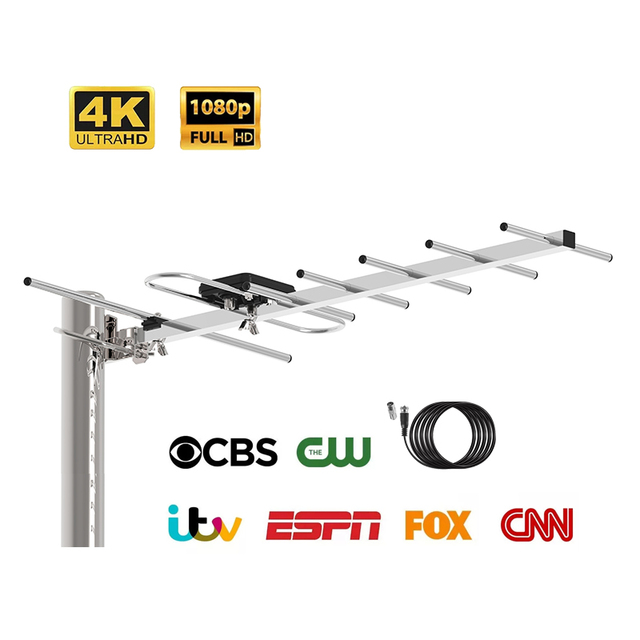 Hot-Selling Aerial Hdtv Antena Tv Hd Digital Outdoor Uhf Vhf Aerial Long Range Tv Antenna