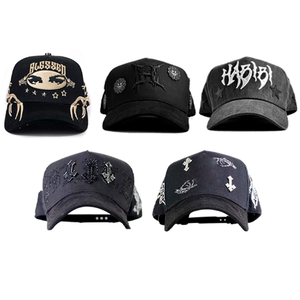 OEM/ODM قبعات من جلد الغزال مطرزة شخصية 5 لوحة منظم سناباك الأصلي Gorras G5 بارباس اللحية قبعات ذهبية مع صندوق - Product Image 2