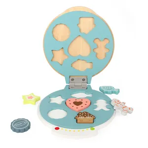 2021新製品ロールプレイ子供木製パンケーキマシンおもちゃ子供用キッチンおもちゃ