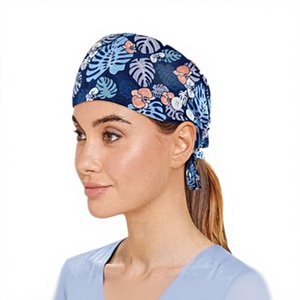 Nouveaux Bonnets Chirurgicaux Imprimés pour Infirmières, Médecins, Dentistes – Bonnets de Bloc Opératoire à Boutons, Uniformes Hospitaliers en Tissu Jersey Confort Unisexe YLJ - Product Image 1