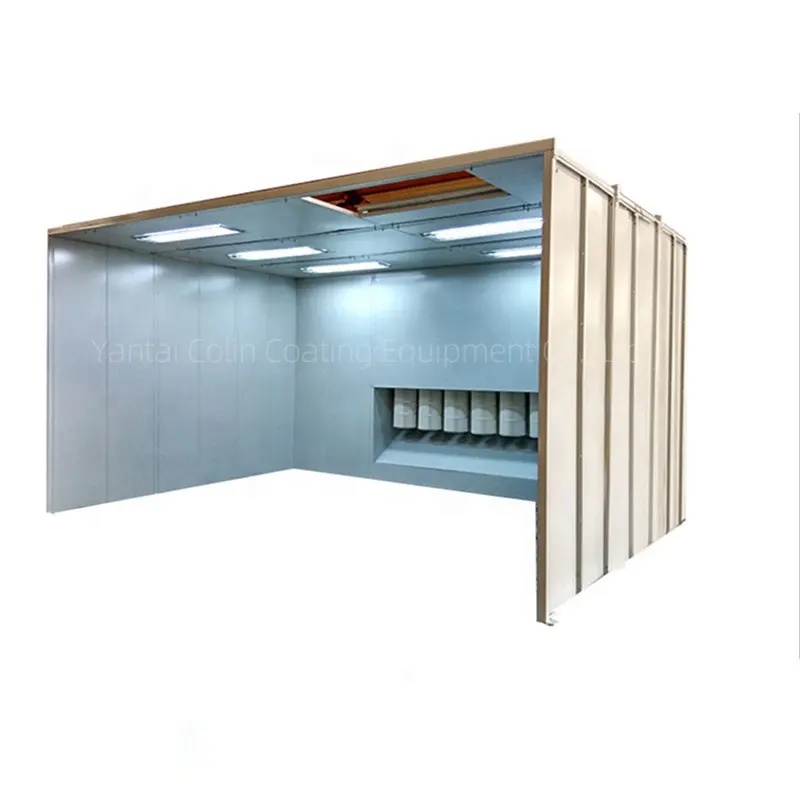 China walk in Customized manual electrostatic powder coating spray booth painting booth CE