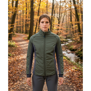 OVINDOLI giacca Varsity ibrida leggera da donna reversibile con motivo staccabile in poliestere in Nylon Spandex per l'autunno - Product Image 2