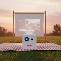 Nouveau projecteur vidéo portable mini 4K avec système Android 9.0, 150 lumens ANSI, Wifi double bande 2.4+5G, pour home cinéma