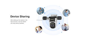 กล้องวงจรปิดไร้สาย WiFi ความละเอียด 12MP CMOS ซูมอัตโนมัติ ติดตามการเคลื่อนไหว มองเห็นในเวลากลางคืน ซูม 10 เท่า กล้องรักษาความปลอดภัยบ้าน AI พร้อมระบบจัด<span class=keywords><strong>เก</strong></span>็บข้อมูลบนคลาวด์ มาตรฐานกันน้ำกันฝุ่น IP66 รองรับเสียงสองทาง หมุนได้ (PTZ) - Product Image 5