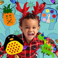 Kit de tissage en feutre pour enfants, 6 animaux en feutre pré-coupés, kit de couture DIY, jouet éducatif pour débutants en couture pour les tout-petits