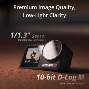 Osmo Action 4 Standard Combo 4K/120fps Waterproof Sports <b>Camera</b> 1/1.3Inch Sensor <b>Night</b> Vision 10-bit D-Log M 160Min Long Lasting - Product Image 3