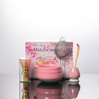 Bol à matcha en céramique écologique de style Japandi, ensemble de boîte cadeau pour accessoires de thé, durable, qualité alimentaire, logo personnalisable, usage domestique