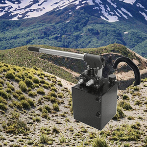 Pompe <span class=keywords><strong>hydraulique</strong></span> manuelle à double effet équipée d'un réservoir de carburant à pompe manuelle de 7 litres - Product Image 3