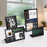 Support magnétique de bureau pour tableau d'affichage, présentoir magnétique en métal noir pour tableau magnétique sphérique
