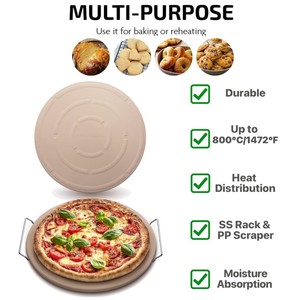 Bánh <span class=keywords><strong>Pizza</strong></span> nướng đá nướng giấy phục vụ giá gỗ mái chèo Rocker Cutter bánh <span class=keywords><strong>pizza</strong></span> Peel công cụ cordierite Vòng bánh <span class=keywords><strong>pizza</strong></span> Đá Bộ - Product Image 6