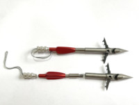 Nouvel ensemble de flèches de tir à l'arc en acier inoxydable pour la pêche et la chasse avec arc et flèches