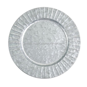 จานจานชุบสังกะสีสำหรับชาร์จ,จานตกแต่งขอบจาน - Product Image 2