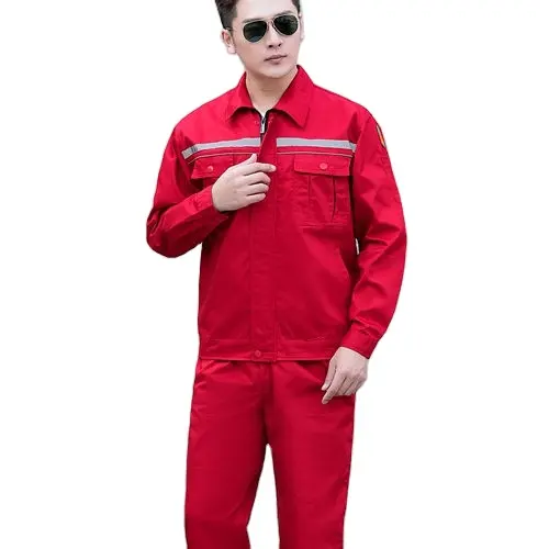 Penjualan terlaris pabrik bodysuit reflektif kemeja keselamatan merah jaket reflektif keselamatan merah