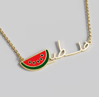 Collier en acier inoxydable 316L avec carte de la Palestine et mosquée Al-Aqsa, design élégant, collier très vendu, collier bien conçu