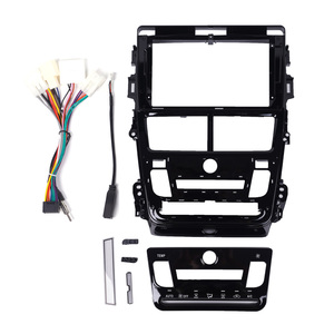 รถนำทาง GPS สเตอริโอสำหรับ Toyota VIOS <span class=keywords><strong>Yaris</strong></span> <span class=keywords><strong>2018</strong></span> 2019 AT วิทยุ Fascias แผงกรอบ2 Din 9นิ้วหน้าจอสเตอริโอ - Product Image 1