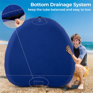 Drainage Included Inflatable <b>Towable</b> Tube for Boating - Product Image 4