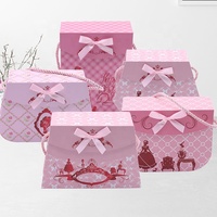 Boîte d'emballage en carton souvenir personnalisée pour enfants boîte de papier artisanal sac cadeau avec poignée en corde boîte cadeau valise