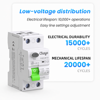 Interruptor Diferencial Residual (RCD) Tipo B de 2 Polos, 10KA, 63A, 30mA, 300mA, para Riel DIN, 10KA para Carga de Vehículos Eléctricos y Sistemas Solares, CB/CE Chayo
