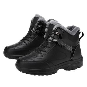Botas de Nieve para Hombre, para Invierno, para Personas de Mediana Edad, Gruesas, Resistentes al Frío, Forradas de Algodón, Cálidas, Impermeables, Antideslizantes, con Suela de Tendón de Res - Product Image 5