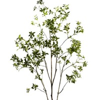 Plante verte artificielle, Pieris à petites feuilles, arbre artificiel sur pied pour salon, décoration intérieure et aménagement paysager