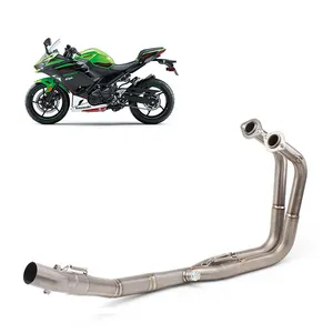 Silencieux d'Échappement Slip-On pour Moto, Modèle Ninja 250 300 400, pour Z400 Z250 Z300 Z400RS 17-20