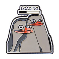 Broches en émail « Penguin 'Loading' » pour femmes, épingles de revers pour hommes, badges animaux pour sacs à dos, accessoires de costume, bijoux amusants, cadeaux