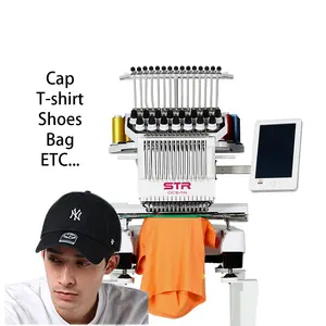 STROCEAN New Style embroidery machine High End multi needle Single Head Computerized Embroidery Machine For Home with frame
