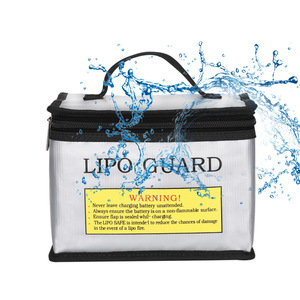 Bolsa a prueba <span class=keywords><strong>de</strong></span> explosiones para baterías <span class=keywords><strong>de</strong></span> litio LIPO GUARD para <span class=keywords><strong>aeromodelismo</strong></span>, tipo cremallera 3D, impermeable, ignífuga, 215x145x165 - Product Image 4