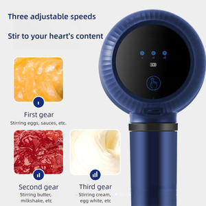 Batidora de mano eléctrica de 3 velocidades con batería/alimentación USB y botón expulsor para mezclar harina, masa, pasteles y huevos - Product Image 2