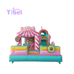 Château plein d'entrain gonflable de nouvelle conception de haute qualité avec la glissière pour la maison de rebond d'intérieur d'amusement de filles gonflable avec le prix concurrentiel - Product Image 1