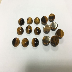 Tự Nhiên Phẳng Trở Lại Vòng 10 Mm Màu Vàng Hổ Mắt Cabochon - Product Image 3