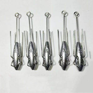 Plombs de pêche en eau salée à queue longue de 1 oz à 16 oz pour surfcasting, plombs à griffes détachables - Product Image 1