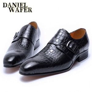 รองเท้าหนังแท้แบบ Monk Strap สำหรับใส่ลำลอง ธุรกิจ งานแต่งงาน ปาร์ตี้ สำนักงาน และแฟชั่น - Product Image 2
