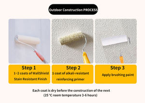 Arte elástico para interiores y exteriores, Material acrílico de buen relieve, <span class=keywords><strong>pintura</strong></span> cepillada, revestimiento líquido de última generación, lechada de <span class=keywords><strong>hueso</strong></span> para interiores y exteriores - Product Image 6
