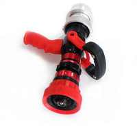 Xhyxfire Lance d'incendie à poignée pistolet, flexible, durable, en acier inoxydable et ABS, noir et rouge, QLD6.0/8III DN65