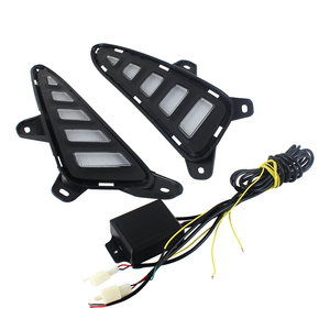 Feux de jour à LED WUKMA pour voiture, blanc DRL, clignotants ambrés, à utiliser pour CHR TOYOTA CHR 2017 <span class=keywords><strong>2018</strong></span> - Product Image 4