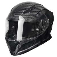 Casque de moto en fibre de carbone léger DOT, casque de sécurité pour moto de rue, casque intégral pour moto