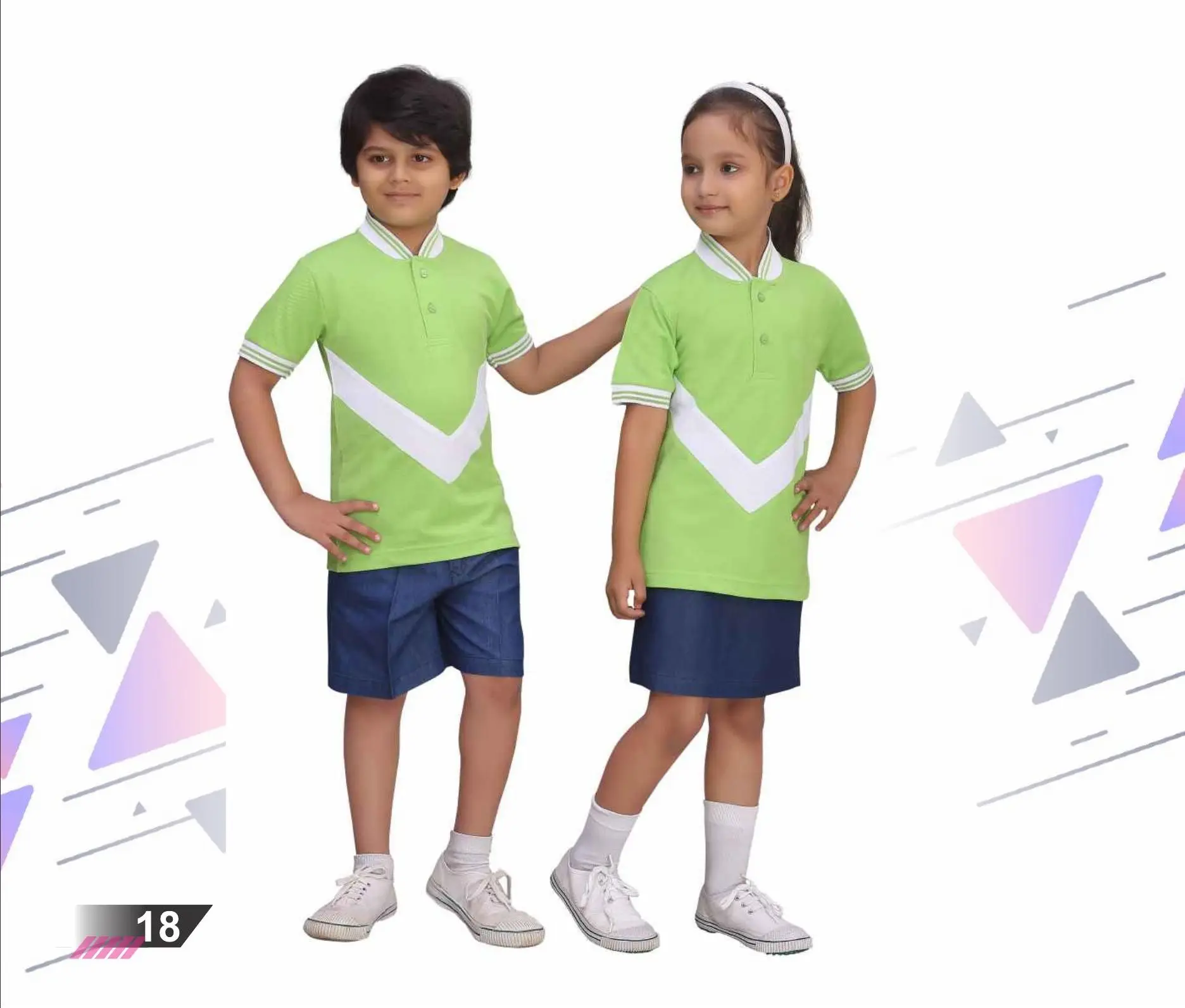 Desain terbaru pakaian anak-anak pakaian olahraga Jersey sepak bola disesuaikan pola seragam sepak bola untuk anak perempuan & laki-laki