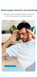 Anneau intelligent étanche, moniteur d'oxygène sanguin, de fréquence cardiaque, de pression artérielle, de sommeil, tracker de santé sportif, anneaux intelligents - Product Image 4